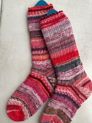 Scrappy Merino Wool Socks Handmade, Luxurious Soft Woolen Socks for Warmth, Unique Cozy Socks Gift for Her