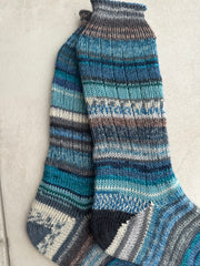 Scrappy Merino Wool Socks Handmade, Luxurious Soft Woolen Socks for Warmth, Unique Cozy Socks Gift for Her