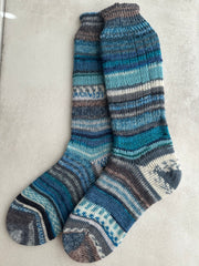 Scrappy Merino Wool Socks Handmade, Luxurious Soft Woolen Socks for Warmth, Unique Cozy Socks Gift for Her