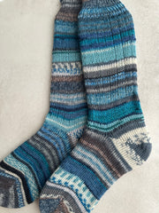 Scrappy Merino Wool Socks Handmade, Luxurious Soft Woolen Socks for Warmth, Unique Cozy Socks Gift for Her