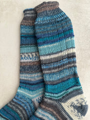 Scrappy Merino Wool Socks Handmade, Luxurious Soft Woolen Socks for Warmth, Unique Cozy Socks Gift for Her