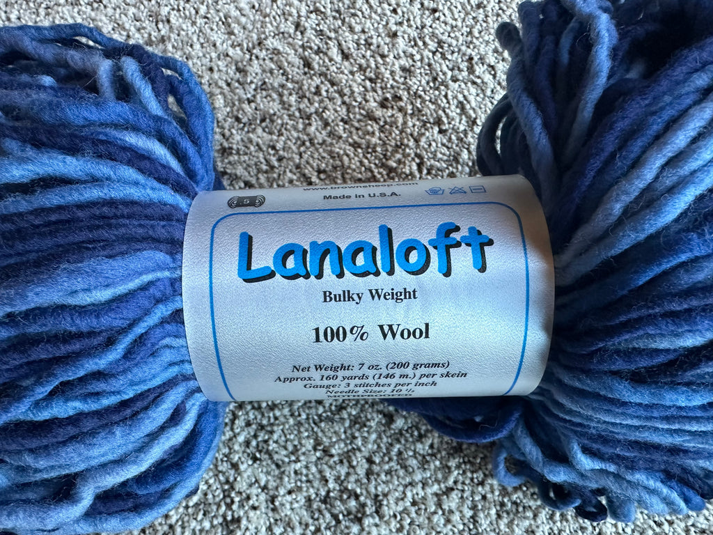 Thick and Thin Lanaloft yarn by Brown Sheep Wool Co.