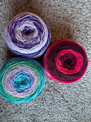 3 Skeins Ombre' Style Yarn