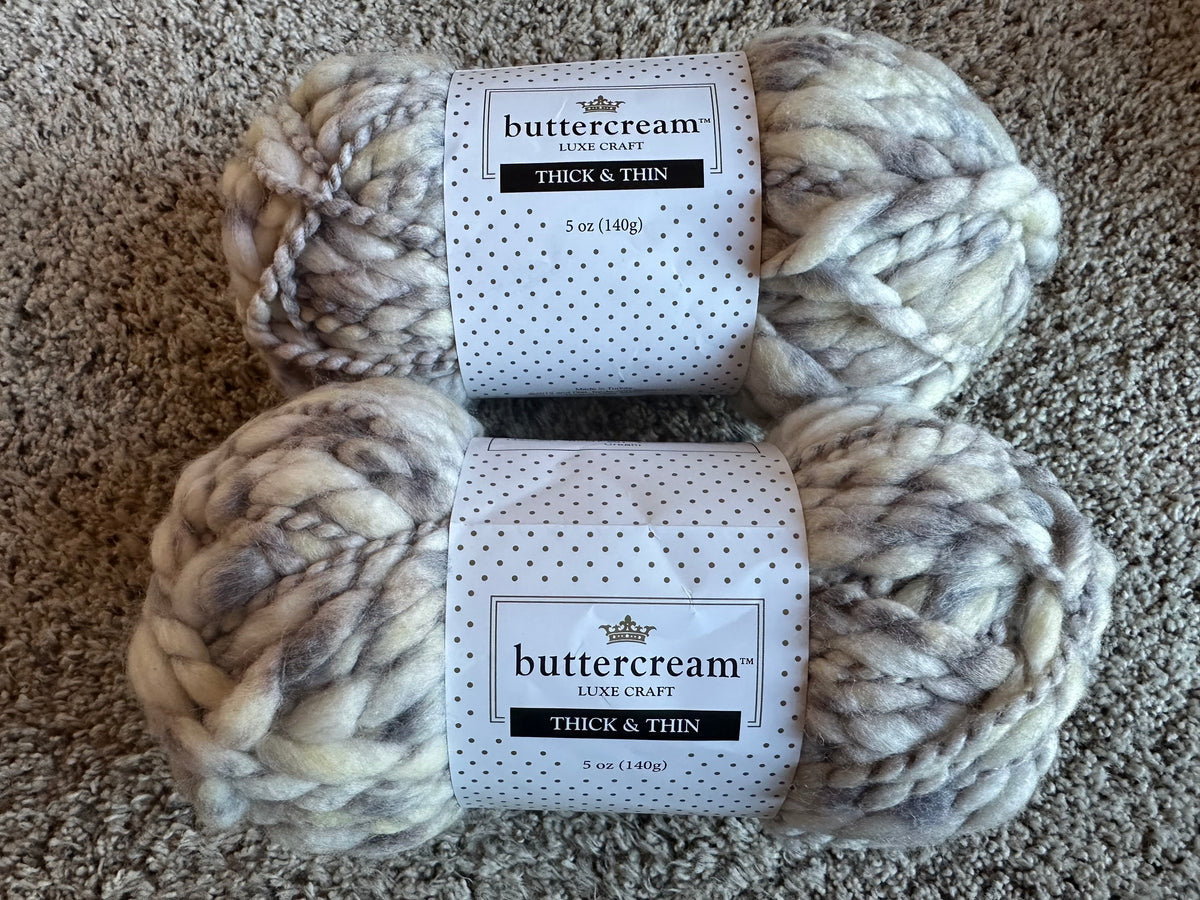Buttercream Yarn, Thick and Thin