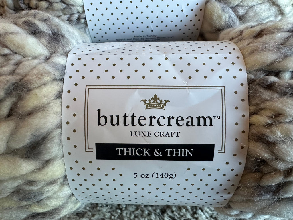Buttercream Yarn, Thick and Thin