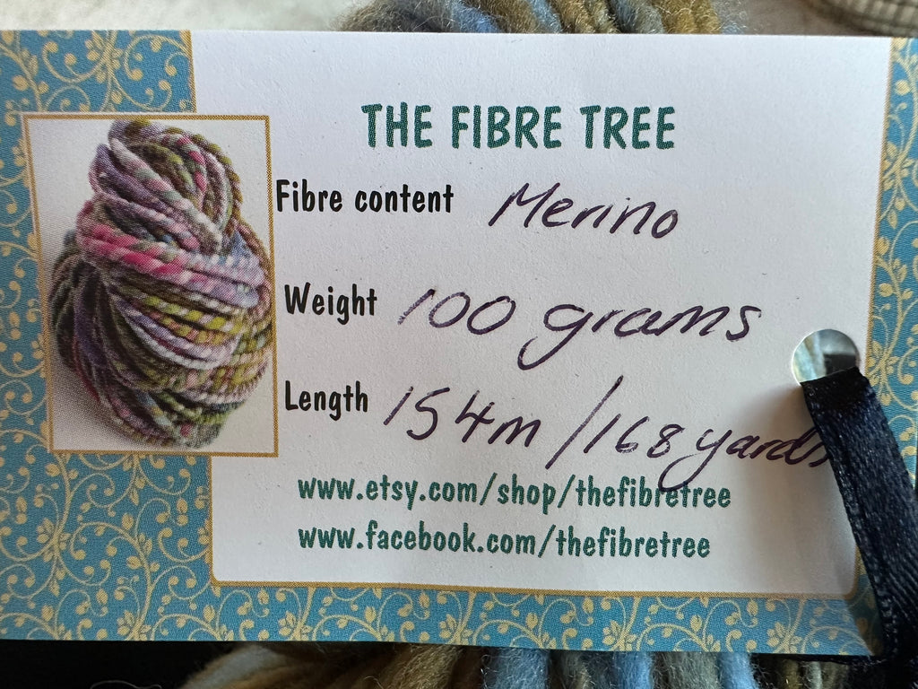 Thick and Thin Custom Dyed Yarn by Fibre Tree