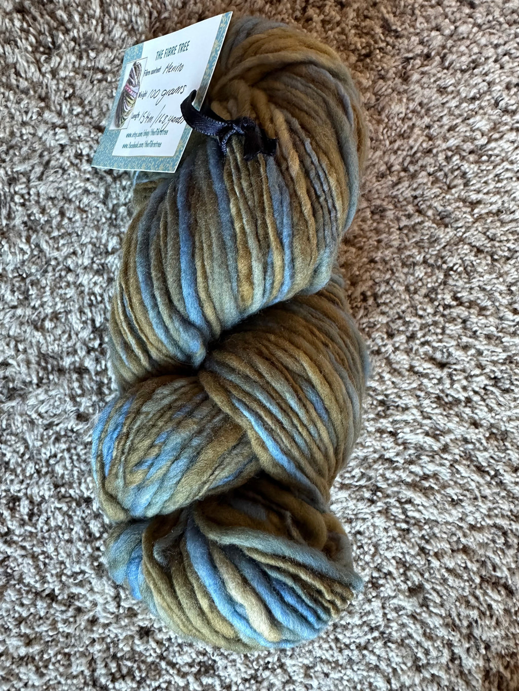 Thick and Thin Custom Dyed Yarn by Fibre Tree