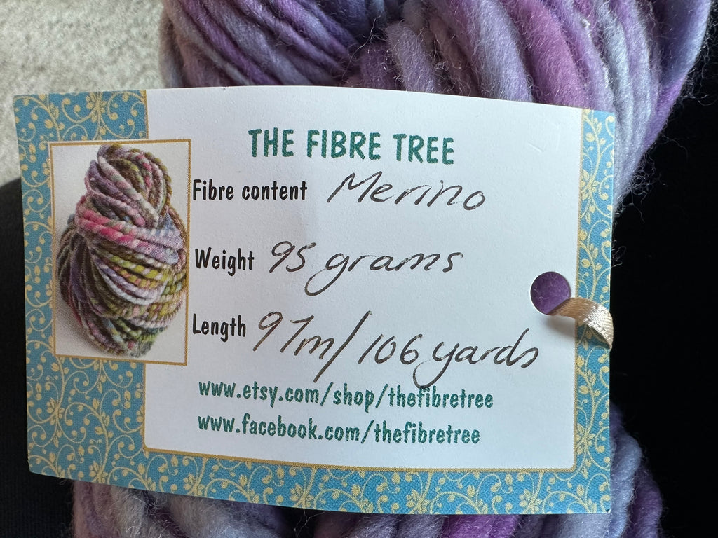 Thick and Thin Custom Dyed Yarn by Fibre Tree