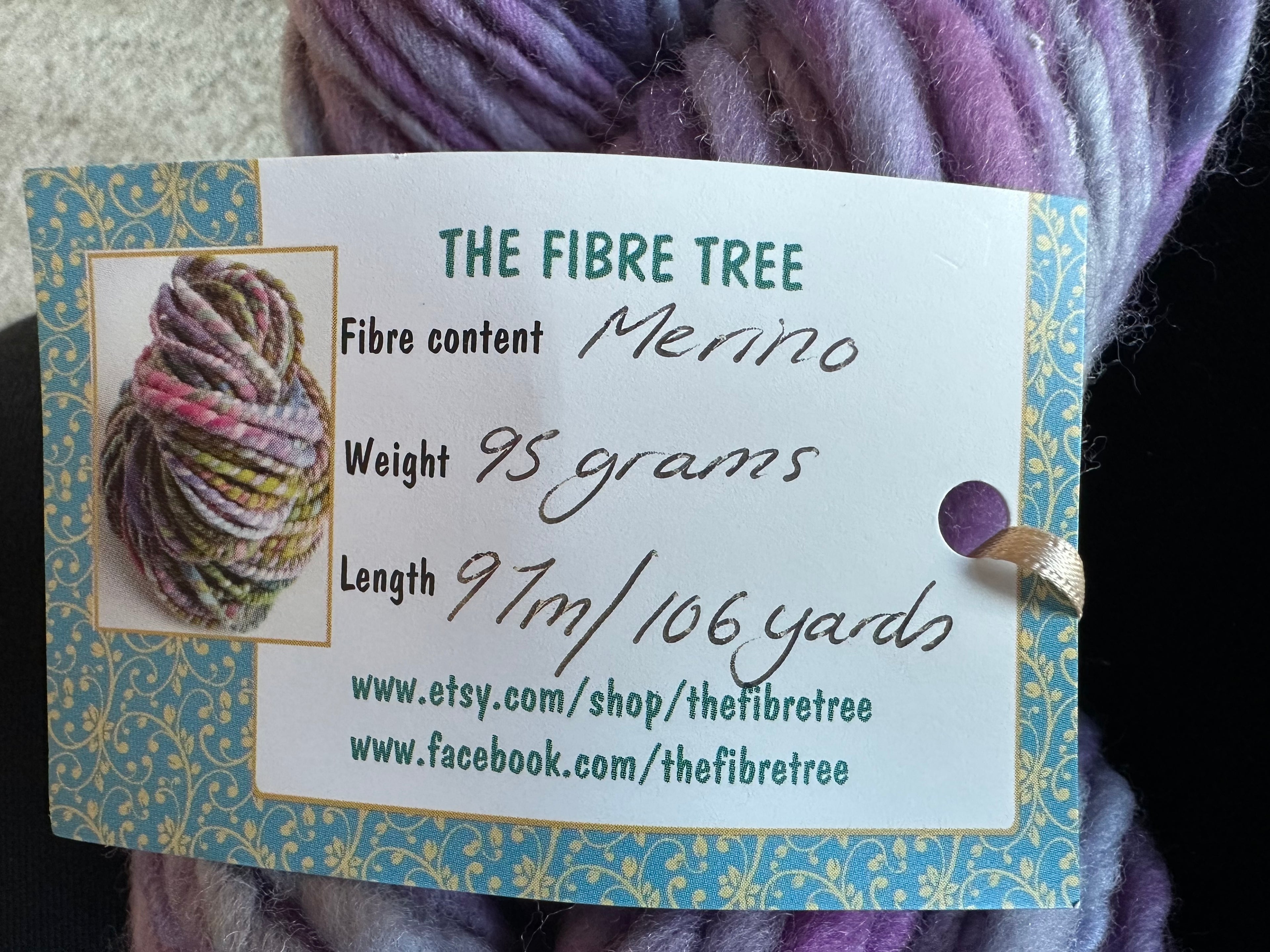Thick and Thin Custom Dyed Yarn by Fibre Tree