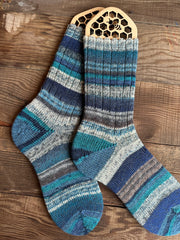 Luxuriously Scrappy Soft Knitted Socks for Everyday Comfort, Handmade Wool Socks, Thoughtful Gift for Friends and Family