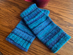 Colorful Custom Dyed Wool Texting Gloves, Handknit Winter Warmers for Smartphone Use, Perfect Gift Idea for Her