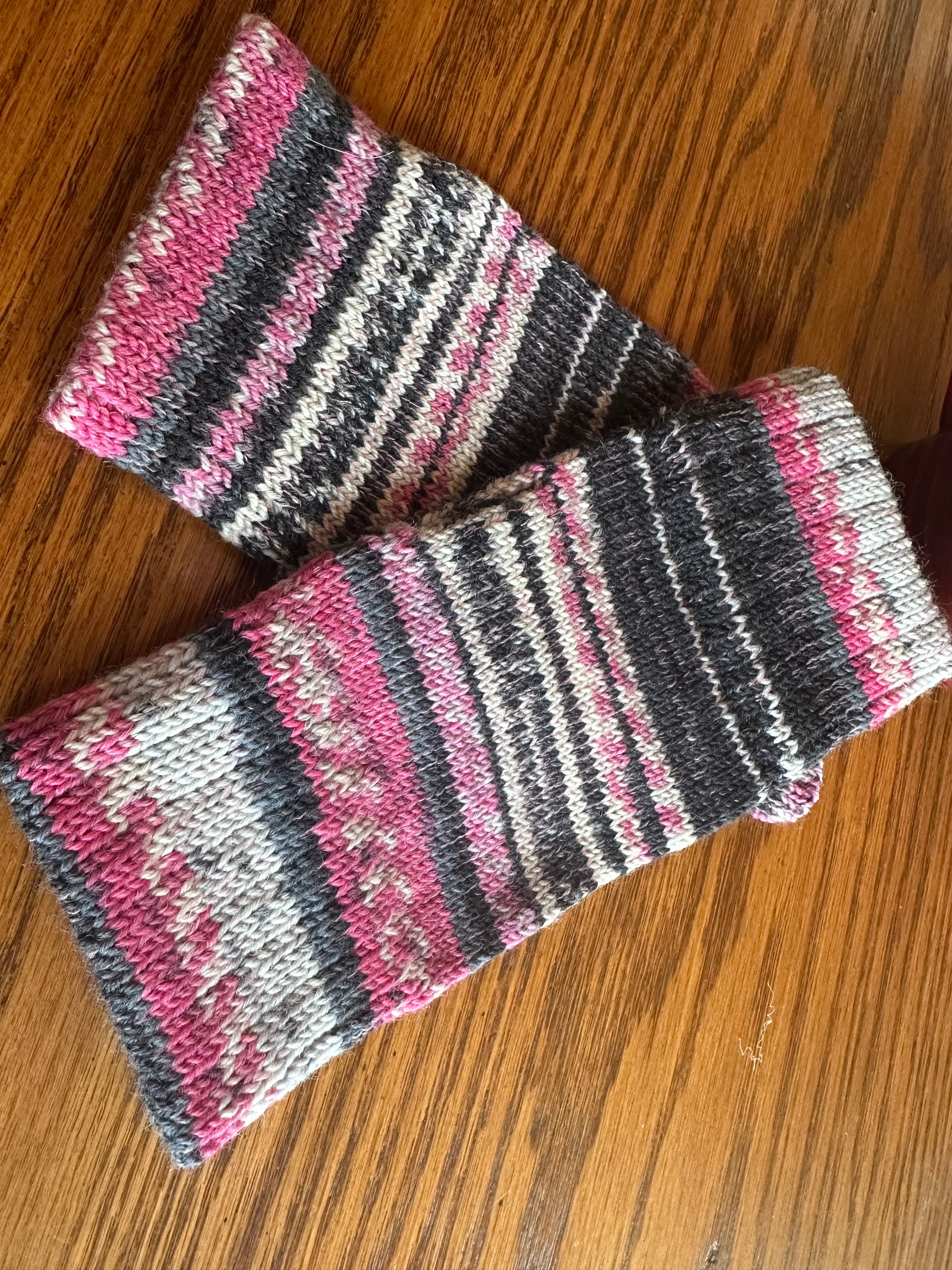 Colorful Wool Texting Gloves, Handknit Winter Warmers for Smartphone Use, Perfect Gift Idea for Her