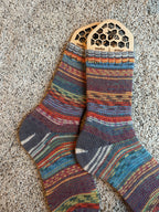 Colorful alpaca socks, luxurious and fun socks for comfort at home, ideal gift for sock lovers and nature enthusiasts