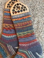 Colorful alpaca socks, luxurious and fun socks for comfort at home, ideal gift for sock lovers and nature enthusiasts
