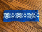 Shetland wool headband, hand-knit fair isle design, warming headwear for chilly days and thoughtful handmade gift