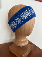 Shetland wool headband, hand-knit fair isle design, warming headwear for chilly days and thoughtful handmade gift