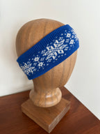 Shetland wool headband, hand-knit fair isle design, warming headwear for chilly days and thoughtful handmade gift