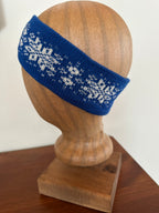 Shetland wool headband, hand-knit fair isle design, warming headwear for chilly days and thoughtful handmade gift