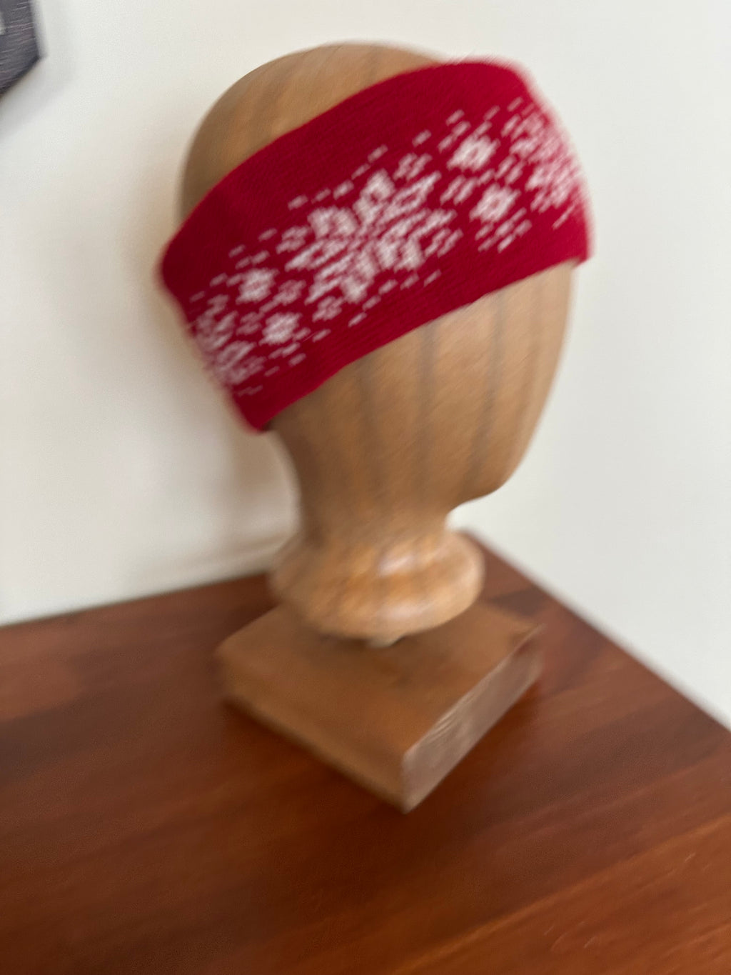 Shetland wool headband, hand-knit fair isle design, warming headwear for chilly days and thoughtful handmade gift