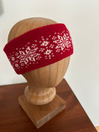 Shetland wool headband, hand-knit fair isle design, warming headwear for chilly days and thoughtful handmade gift