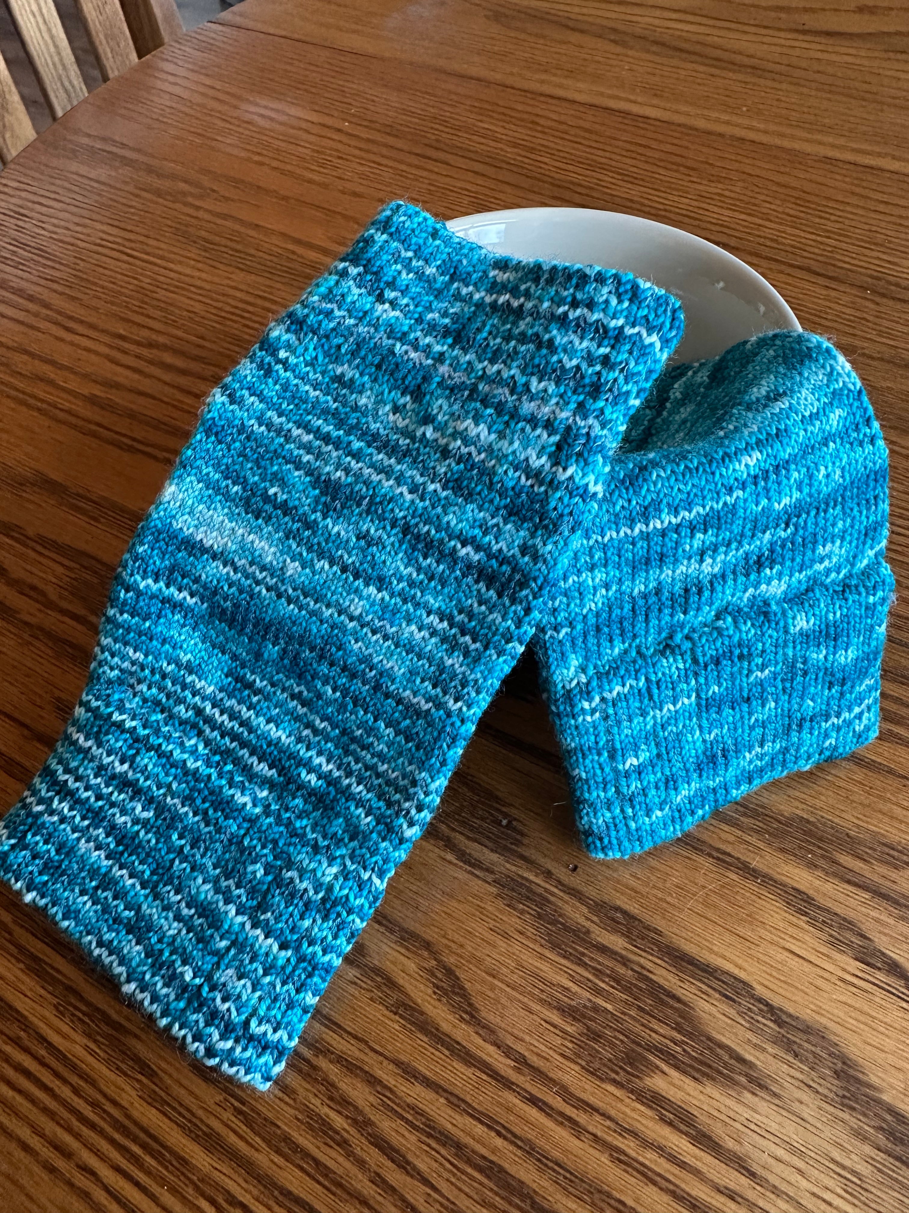 Colorful Wool Texting Gloves, Handknit Winter Warmers for Smartphone Use, Perfect Gift Idea for Her