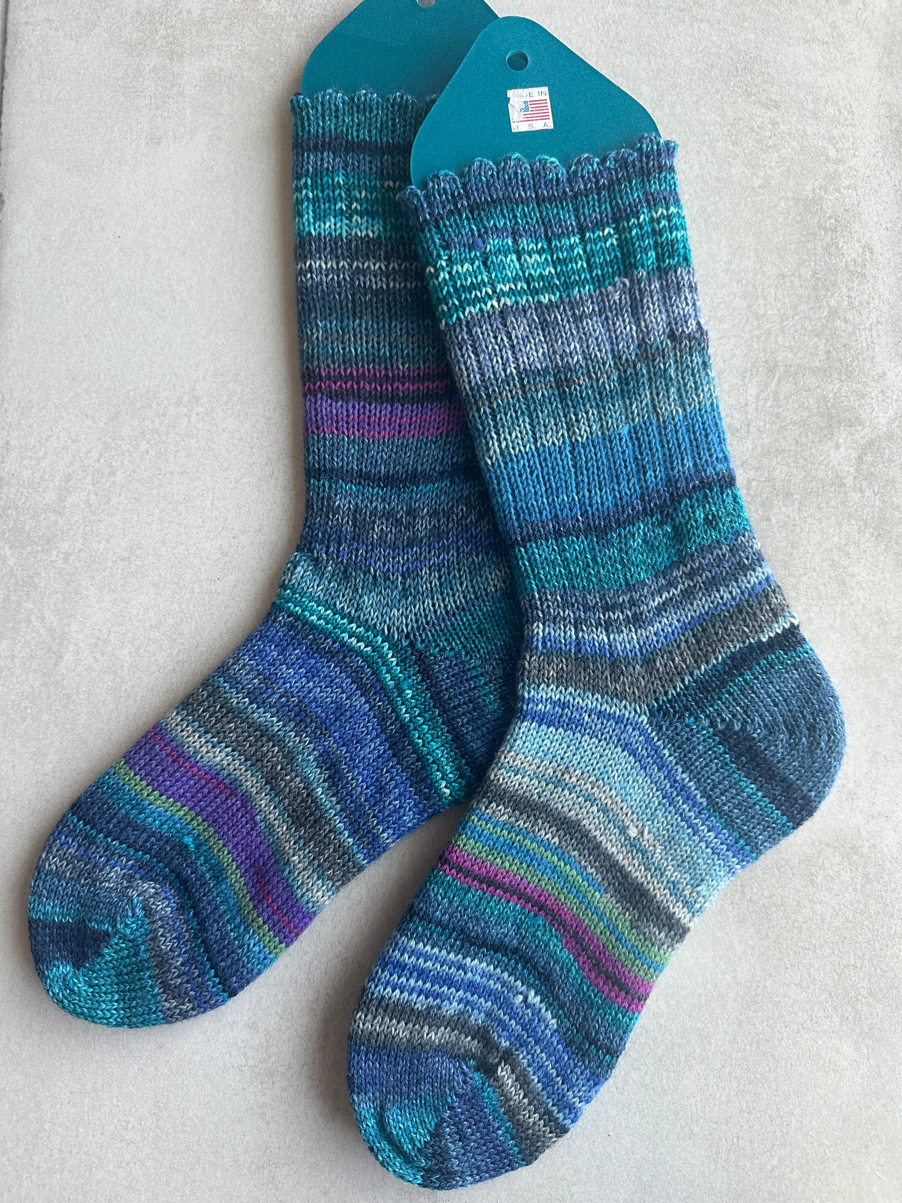 Scrappy Handmade Wool Socks - Soft, Warm & Colorful Winter Socks for Women