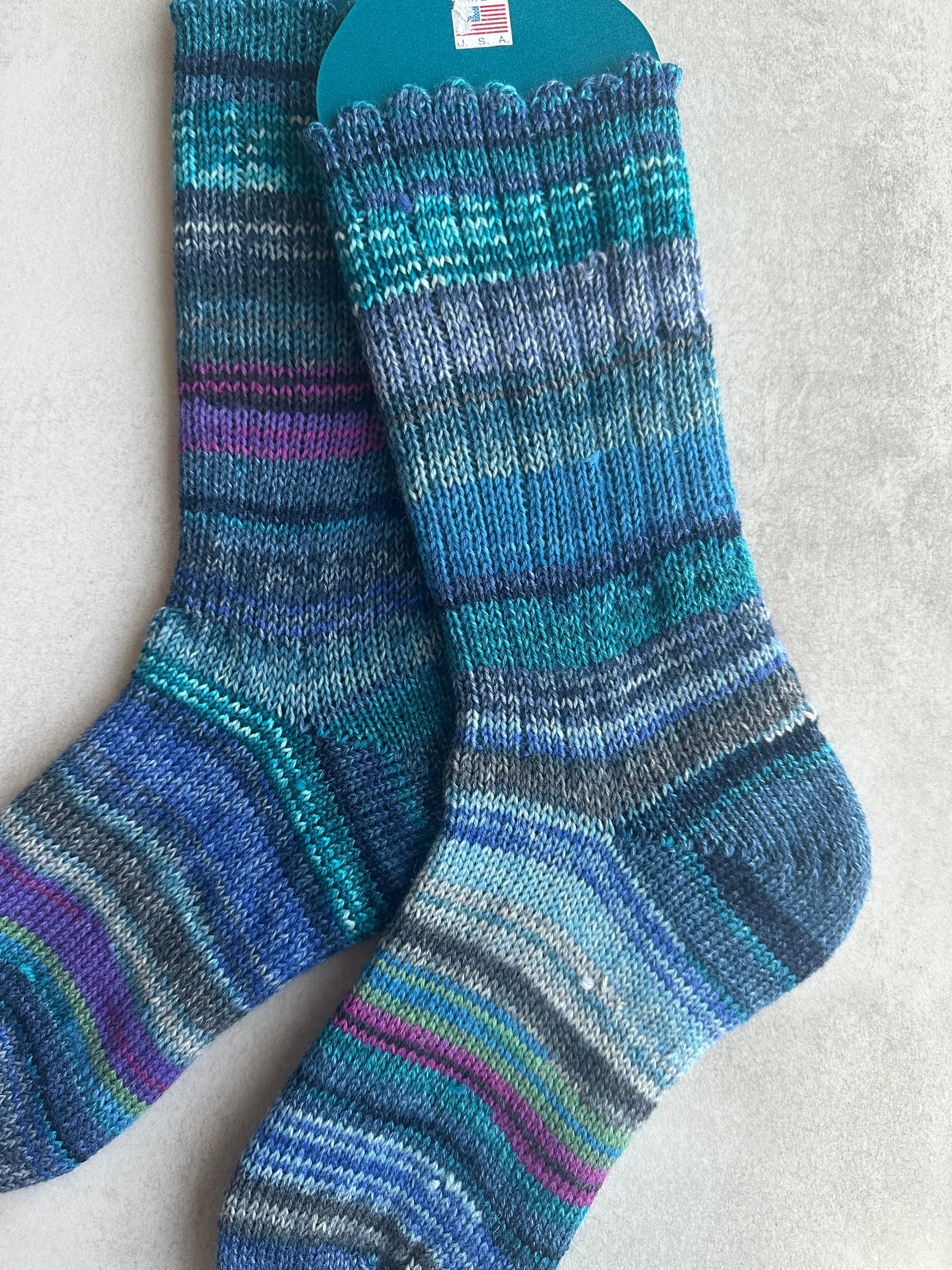 Scrappy Handmade Wool Socks - Soft, Warm & Colorful Winter Socks for Women