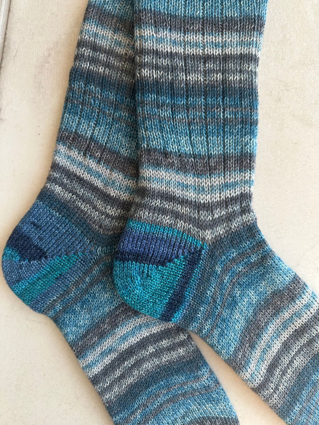 Hand-Knitted Socks,  Hand-Knitted Merino Wool Socks - Large