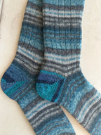 Hand-Knitted Socks,  Hand-Knitted Merino Wool Socks - Large
