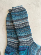Hand-Knitted Socks,  Hand-Knitted Merino Wool Socks - Large