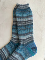 Hand-Knitted Socks,  Hand-Knitted Merino Wool Socks - Large
