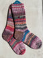 One of a Kind Scrappy Handmade Wool Socks - Soft, Warm & Colorful Winter Socks for Women