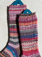 One of a Kind Scrappy Handmade Wool Socks - Soft, Warm & Colorful Winter Socks for Women