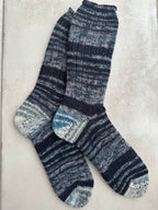 Hand-Knitted Socks,  Hand-Knitted Merino Wool Socks - Large