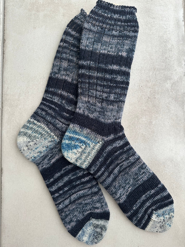 Hand-Knitted Socks,  Hand-Knitted Merino Wool Socks - Large Hover Image