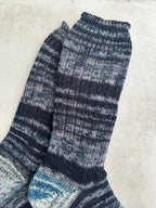 Hand-Knitted Socks,  Hand-Knitted Merino Wool Socks - Large