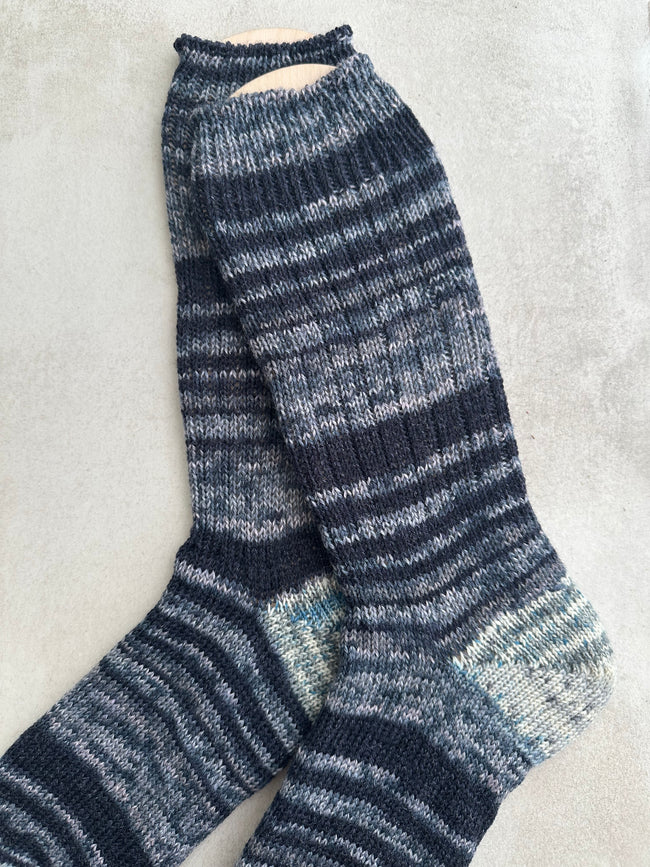 Hand-Knitted Socks,  Hand-Knitted Merino Wool Socks - Large Main Image