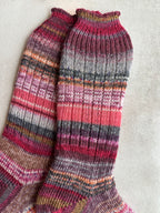 One of a Kind Scrappy Handmade Wool Socks - Soft, Warm & Colorful Winter Socks for Women
