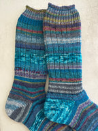 Whimsical Scrappy Handmade Wool Socks - Soft, Warm & Colorful Winter Socks for Women