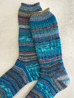 Whimsical Scrappy Handmade Wool Socks - Soft, Warm & Colorful Winter Socks for Women