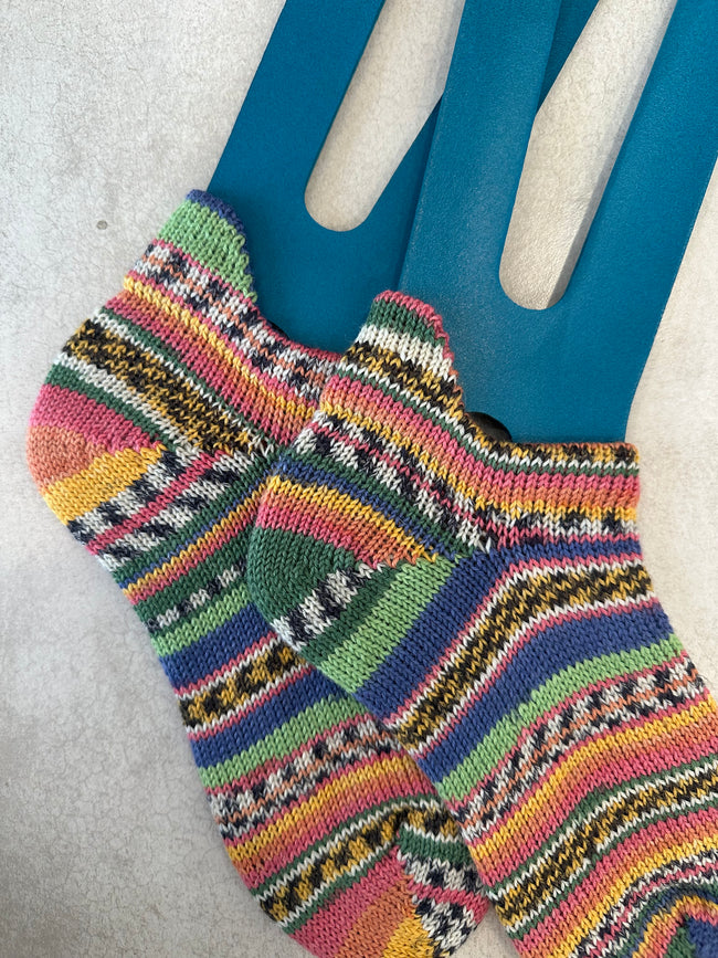 Shortie Hand-Knitted Socks, Cozy Woolen Accessories for Cold Weather, Perfect Gift for Her Birthdays or Holidays Main Image