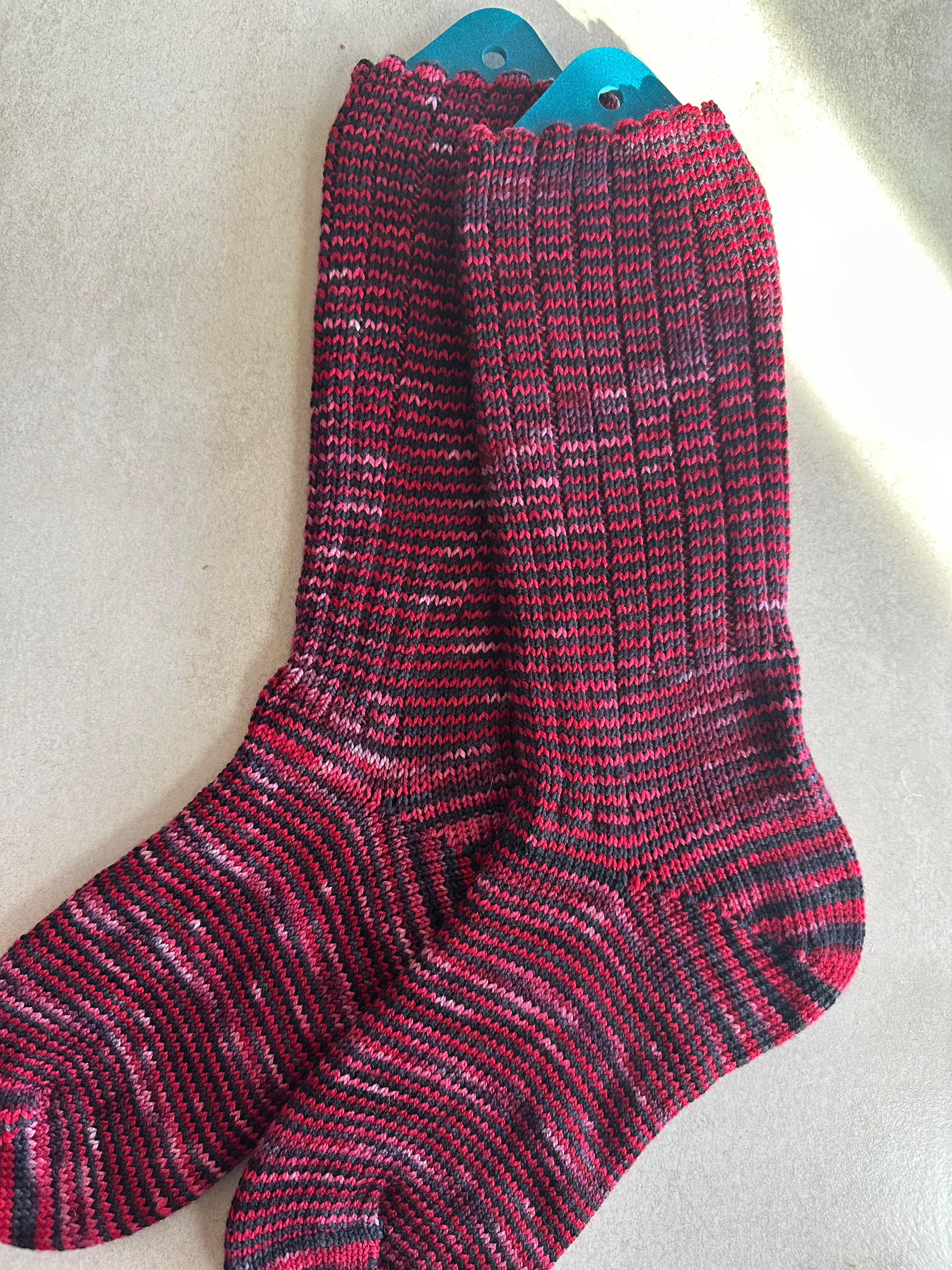 Custom Dyed Merino Wool  Socks, HandMade, Luxurious Softness for Cold Weather, Thoughtful Gift for Loved Ones