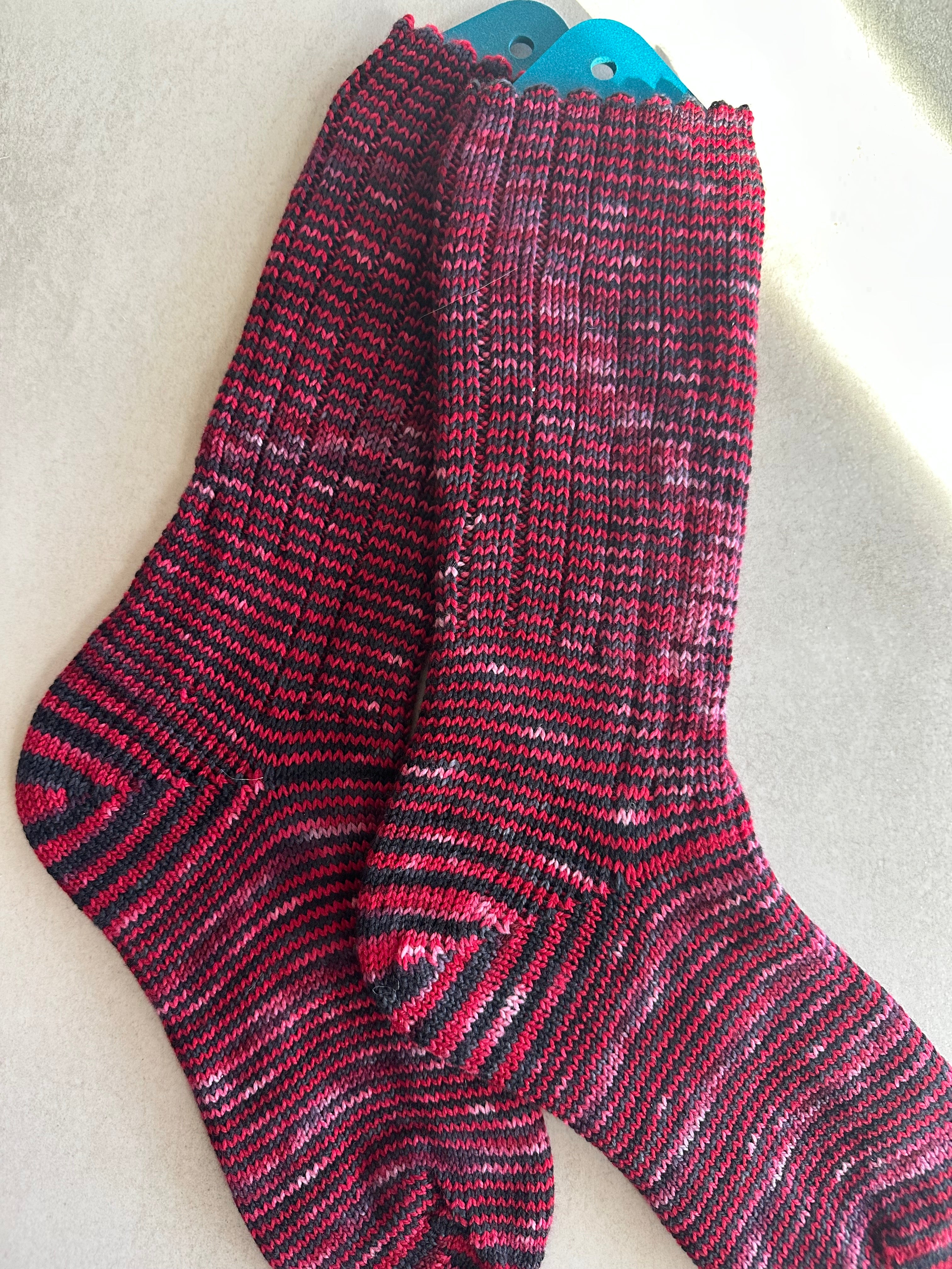 Custom Dyed Merino Wool  Socks, HandMade, Luxurious Softness for Cold Weather, Thoughtful Gift for Loved Ones