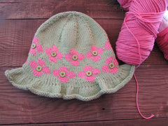 Childs Summer Hat Knitting Pattern, Fun and Stylish Summer Accessory for Family Outings, Ideal Baby Shower Gift