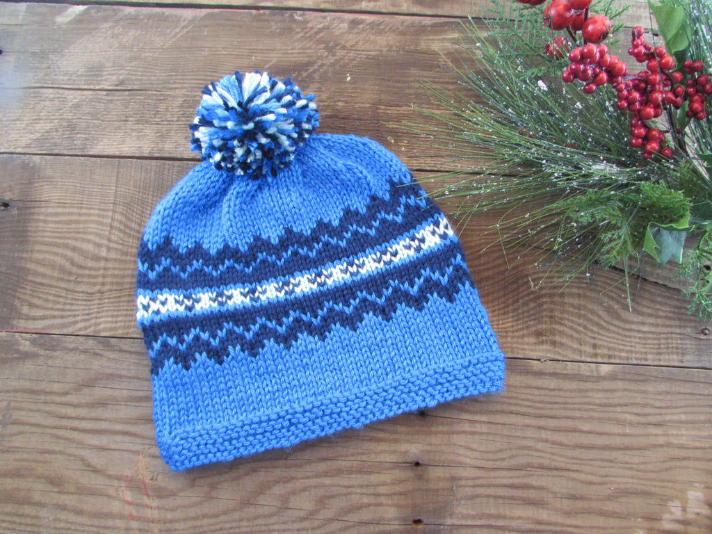 Child's Fairisle Hat Pattern, Cozy and Stylish Knit Design for Cold Weather, Ideal Handmade Gift for Kids