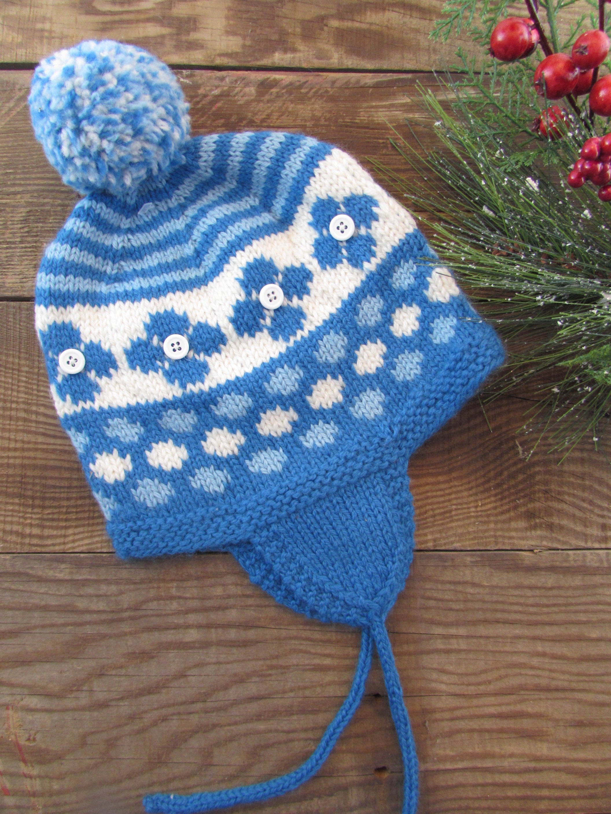 Child's Earflap Hat Knitting Pattern, Cozy and Cute Design for Winter Fun, Perfect Gift for Children and Knitting Enthusiasts
