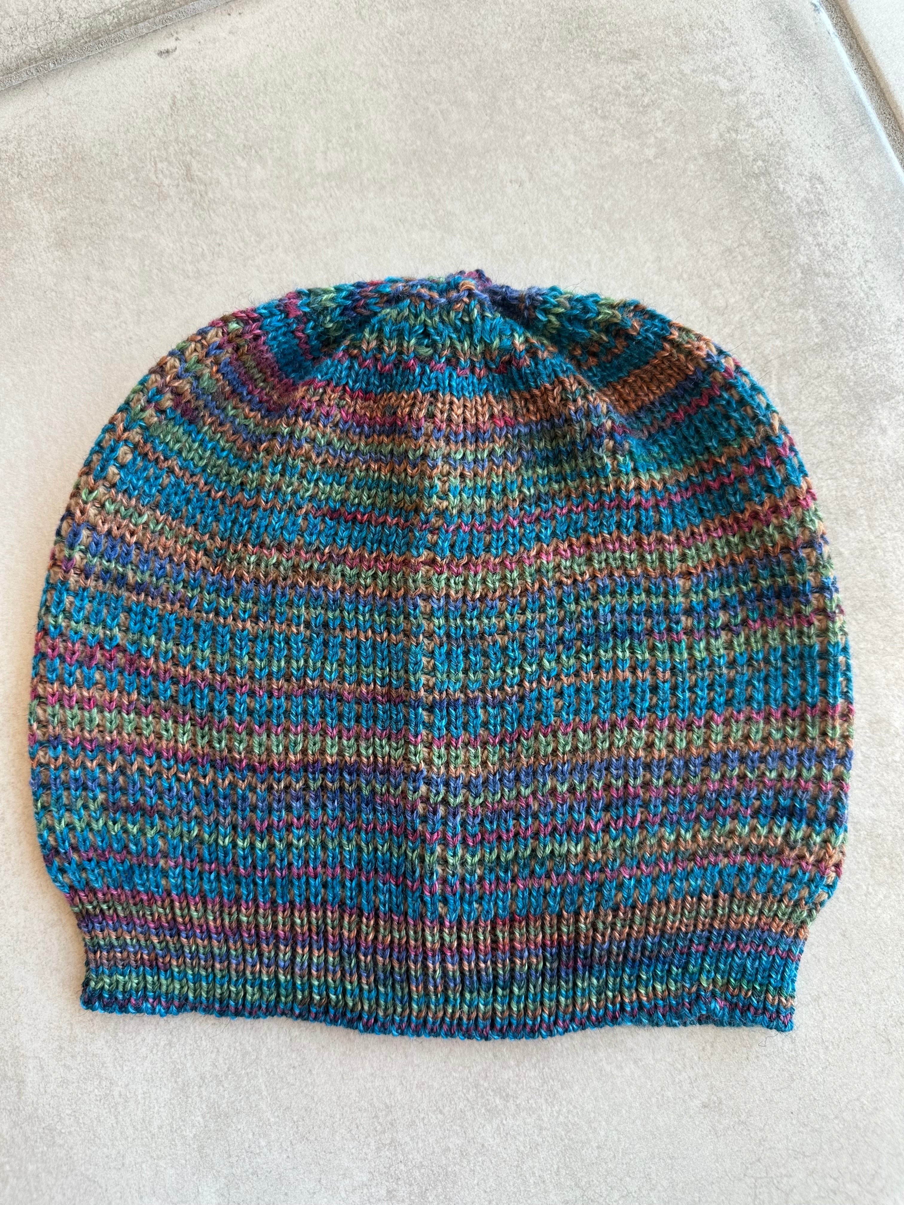 Handmade Wool Beanie Hat, Fun Colorful Design, Adult Winter Wear, Ideal Gift for Unique Style Lovers