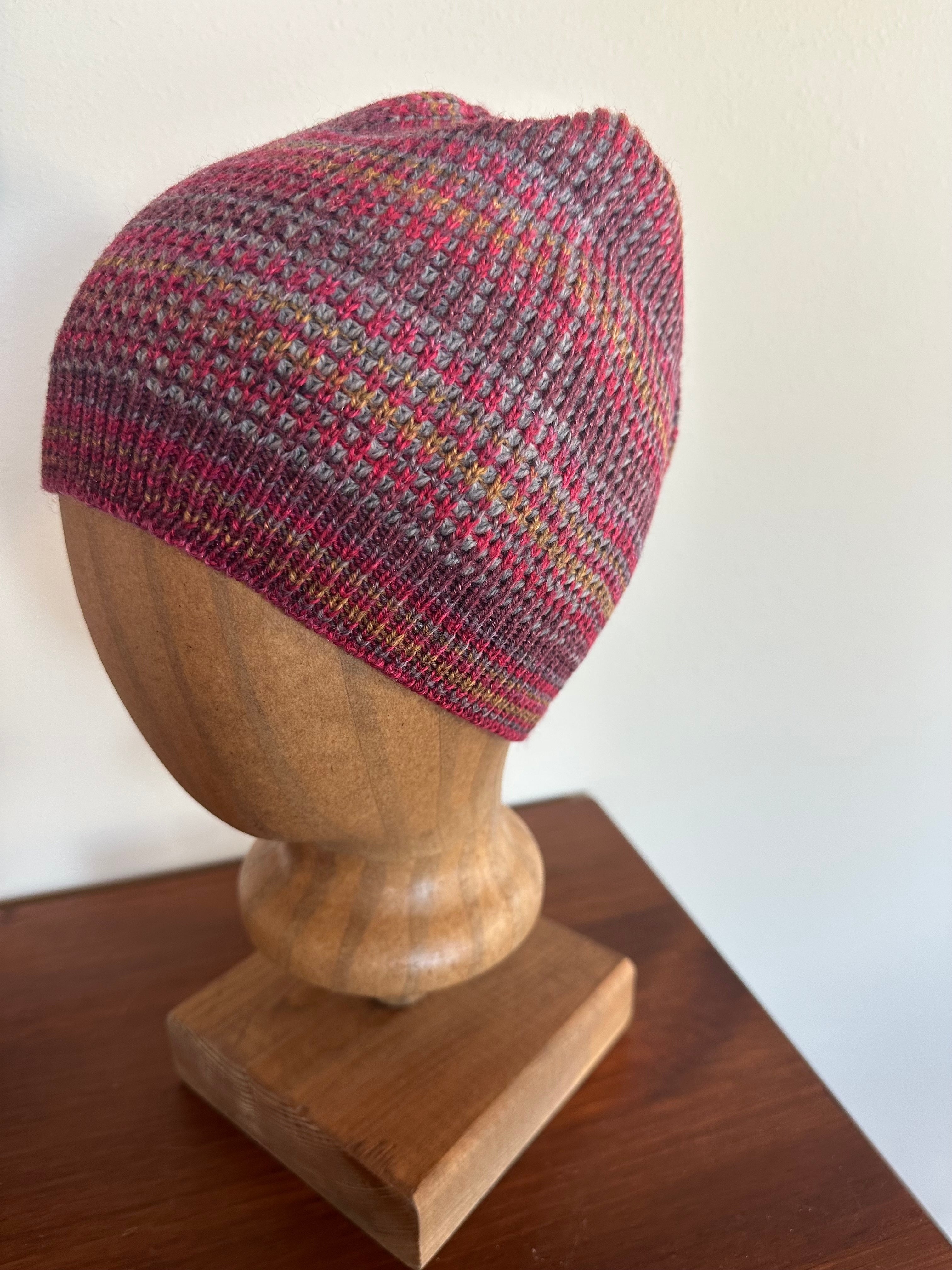 Handmade Wool Beanie Hat, Fun Colorful Design, Adult Winter Wear, Ideal Gift for Unique Style Lovers