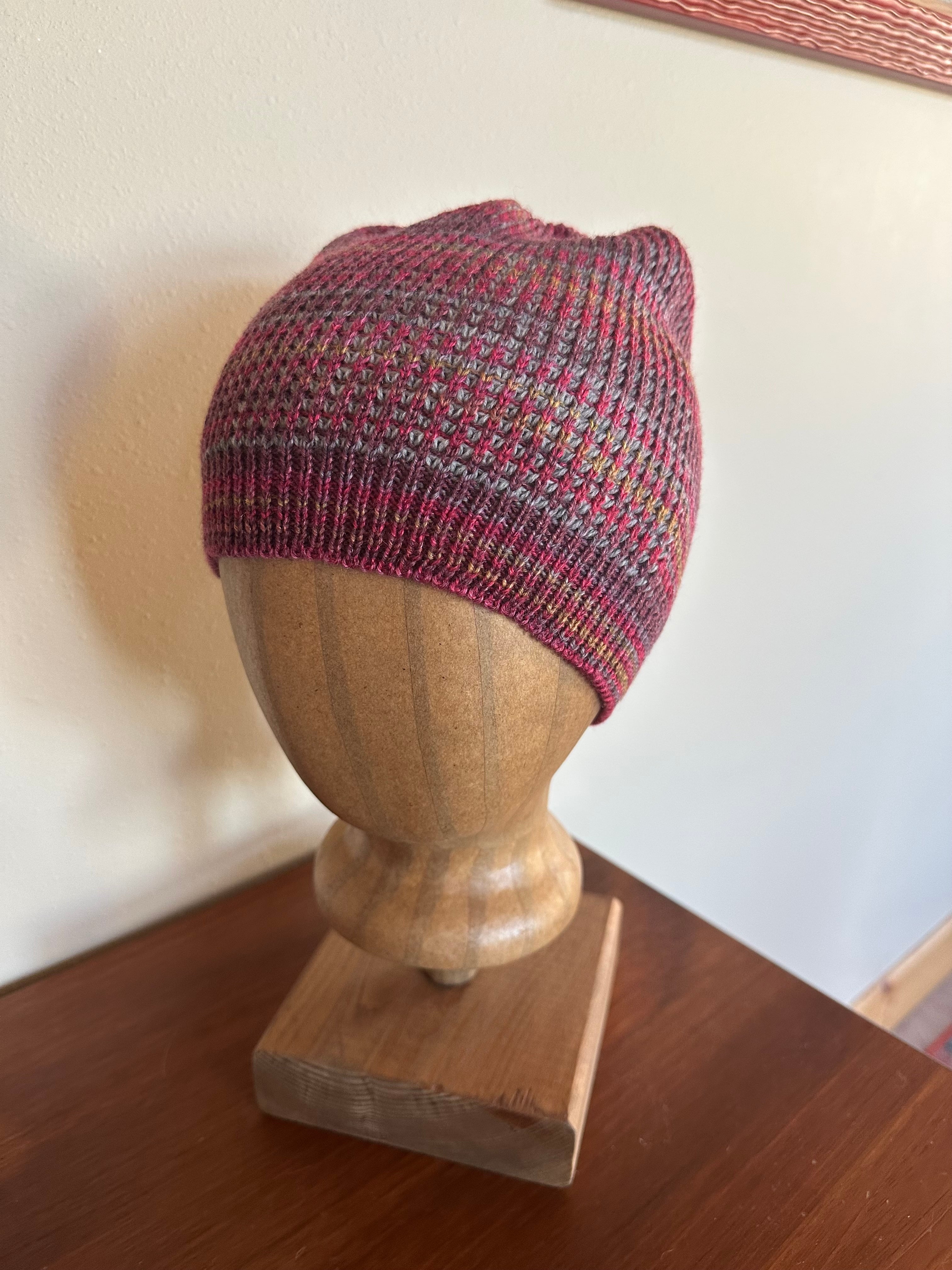 Handmade Wool Beanie Hat, Fun Colorful Design, Adult Winter Wear, Ideal Gift for Unique Style Lovers