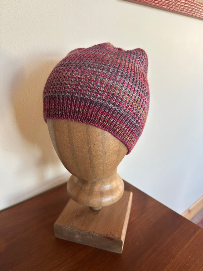 Handmade Wool Beanie Hat, Fun Colorful Design, Adult Winter Wear, Ideal Gift for Unique Style Lovers Main Image